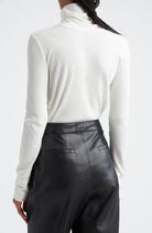 Ananda Long Sleeve Turtleneck - Ivory by Ramy Brook — view 4