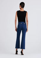 Robertson Crop Flare Trousers - Dark Wash Denim by Derek Lam — alternate view