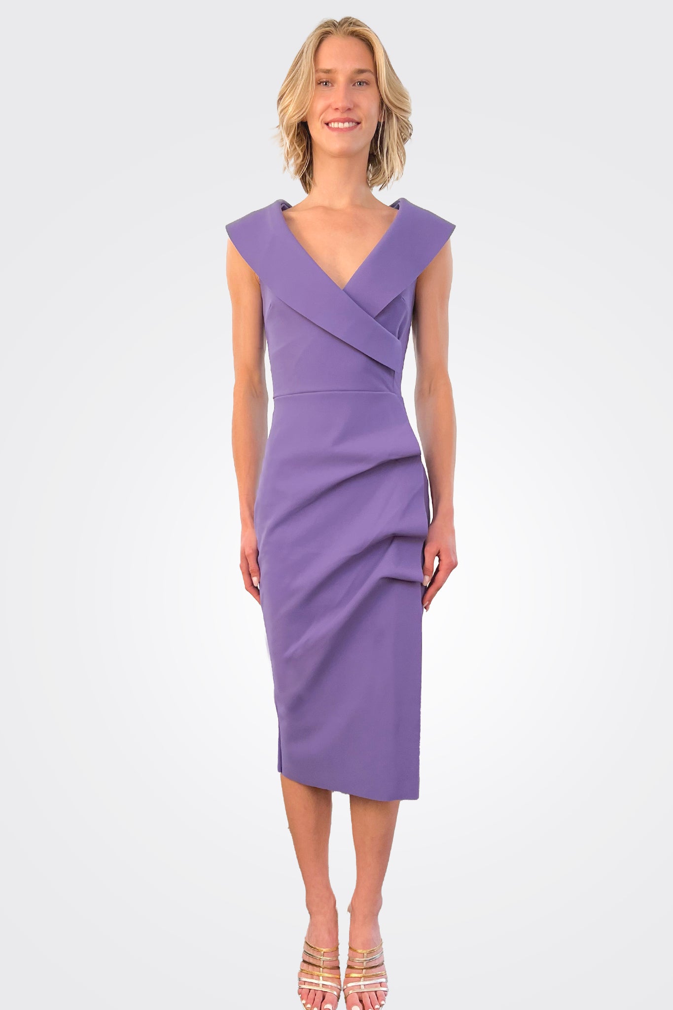 Fiynorc Stretch Jersey Dress - Dark Lavender by Chiara Boni | 25 South Boutiques