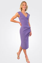Fiynorc Stretch Jersey Dress - Dark Lavender by Chiara Boni — alternate view