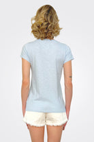 Jilian Original Slub V Neck Tee - Dew Drop by Velvet — alternate view