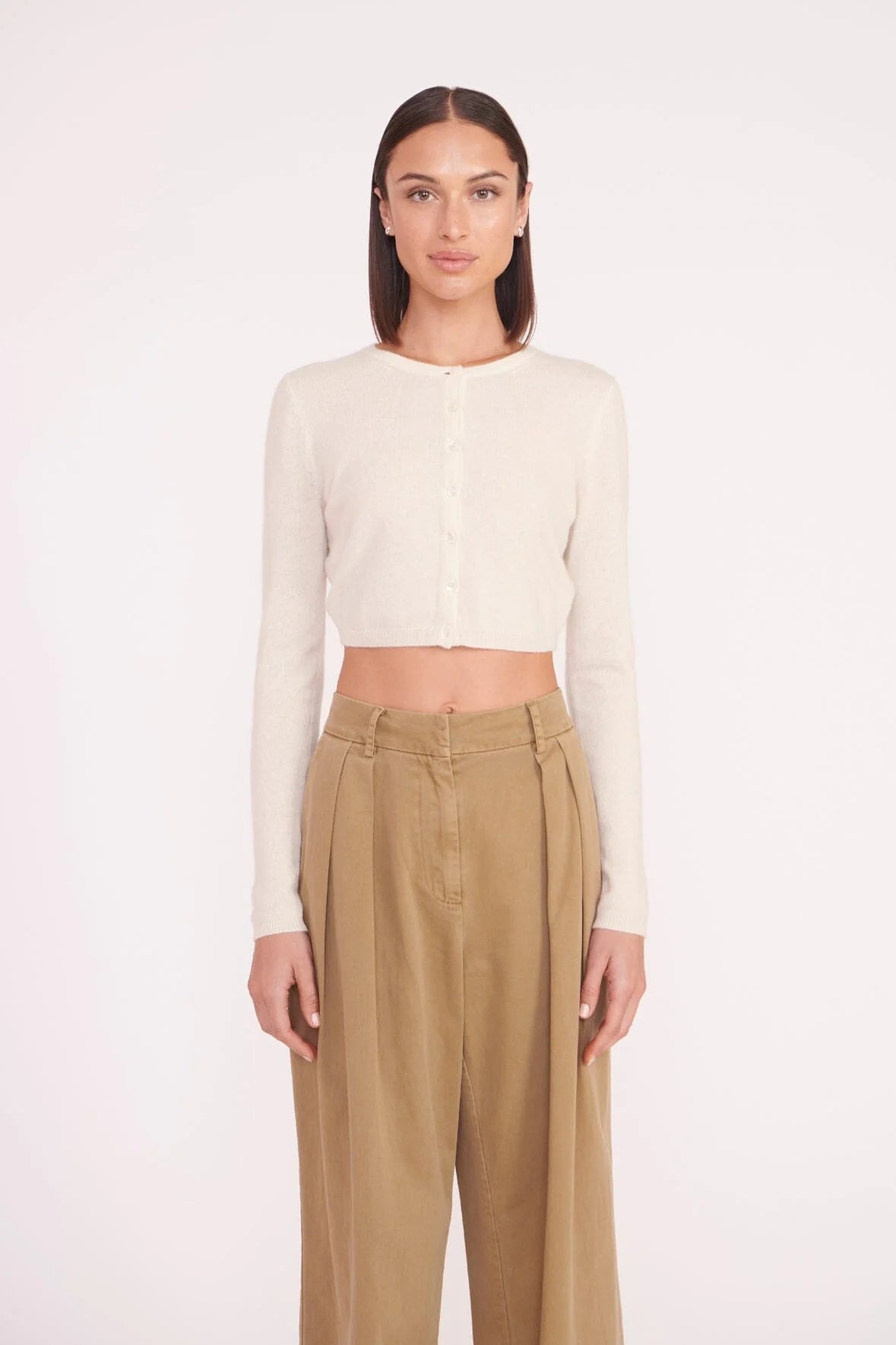Deanna Sweater Cardigan - Creme by STAUD | 25 South Boutiques