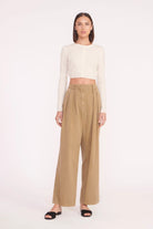 Deanna Sweater Cardigan - Creme by STAUD — alternate view
