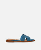 Haydn Fabric Slide - Denim by Steve Madden | 25 South Boutiques