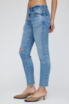 Depew Skinny Jean - Light Blue by Moussy — view 4