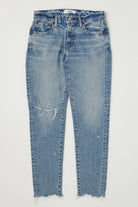 Depew Skinny Jean - Light Blue by Moussy — view 6