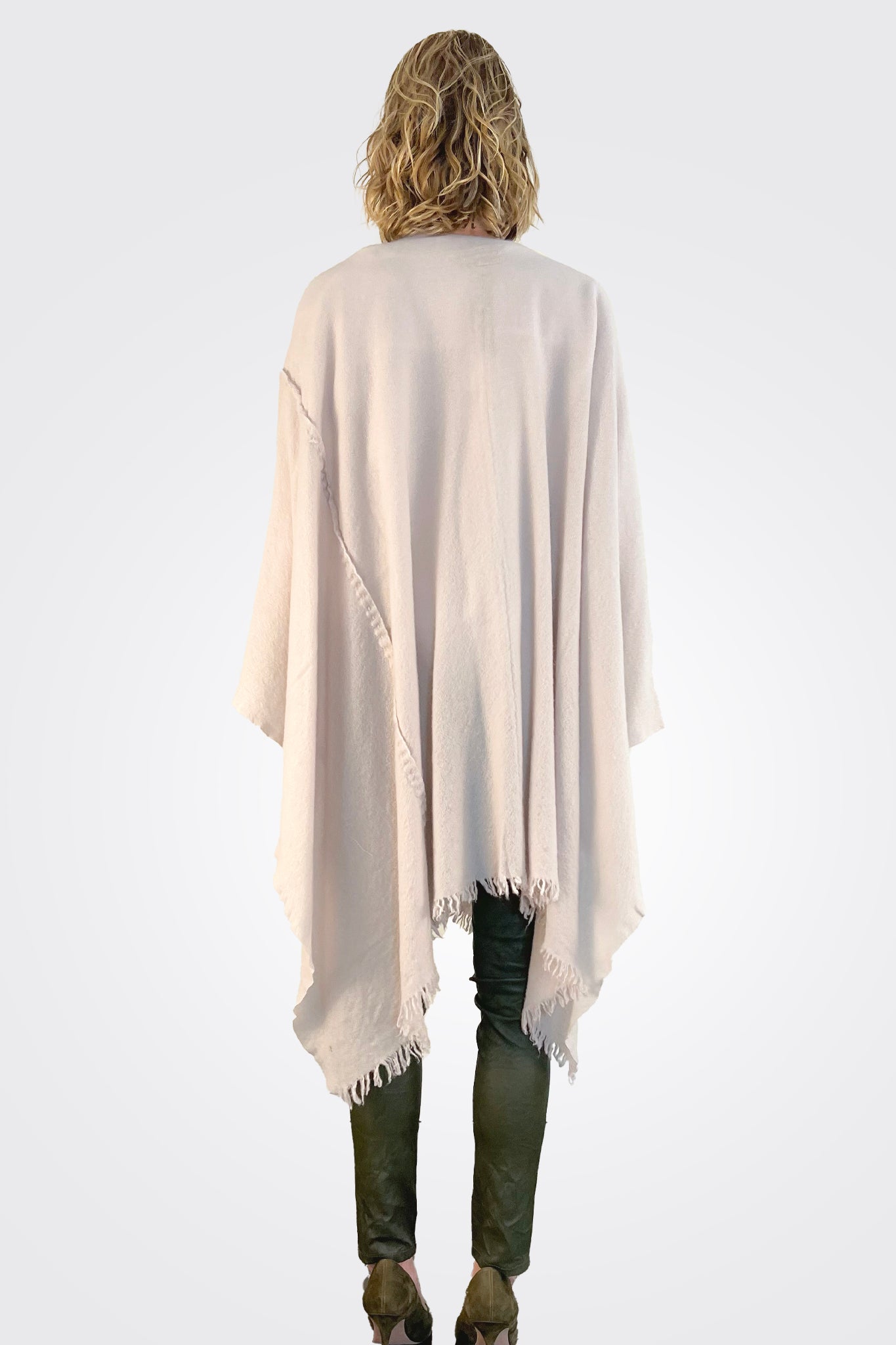 Stitch Detailed Poncho - Desert by Private 0204 — view 4