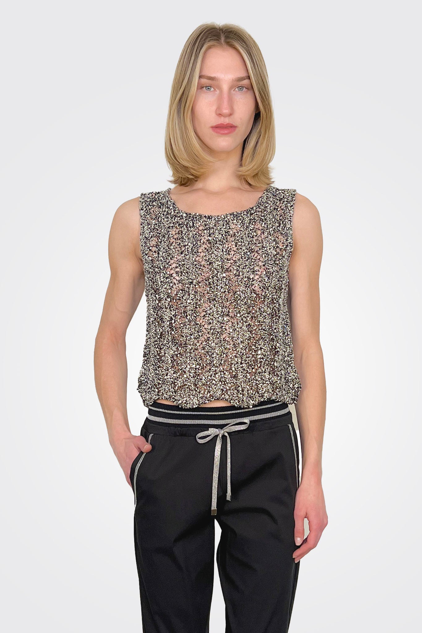 Knit Sleeveless Top - Black by D. Exterior | 25 South Boutiques