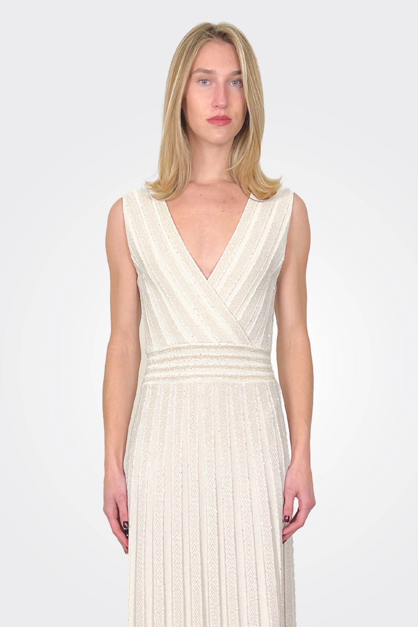 Lurex Sequin Knit Dress - Marmo by D. Exterior — alternate view