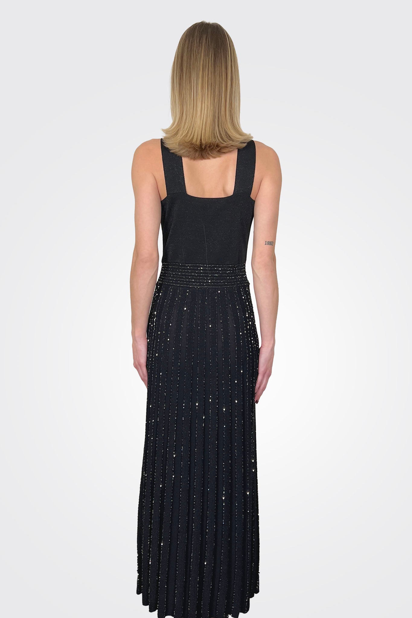 Sequin Trim Dress - Nero by D. Exterior — alternate view