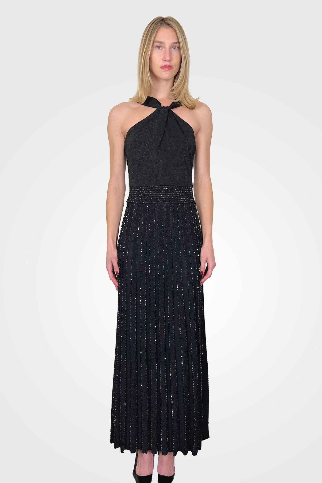 Sequin Trim Dress - Nero by D. Exterior | 25 South Boutiques