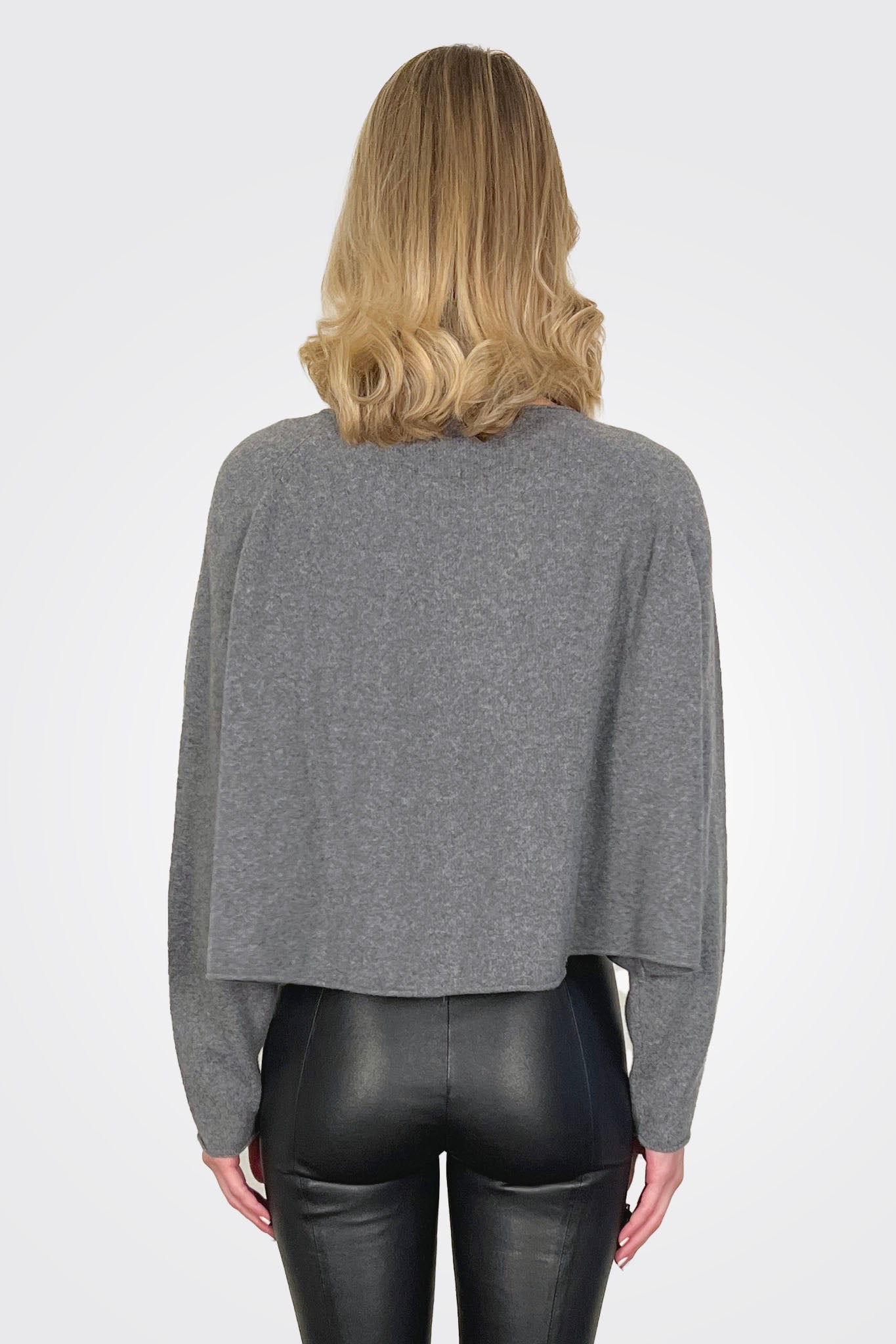 Cropped Pullover - Dark Grey by Rundholz — alternate view