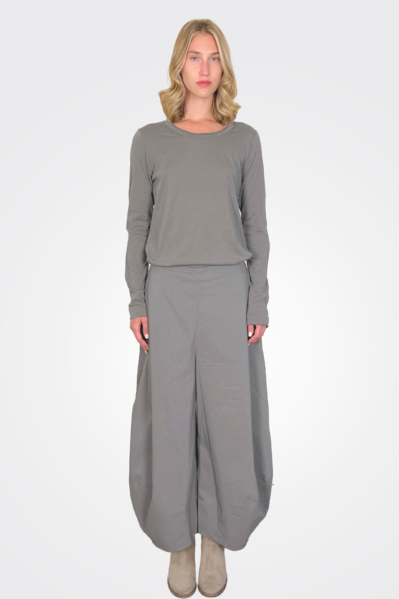 Long Fit Shirt - Dark Grey by Rundholz — view 3