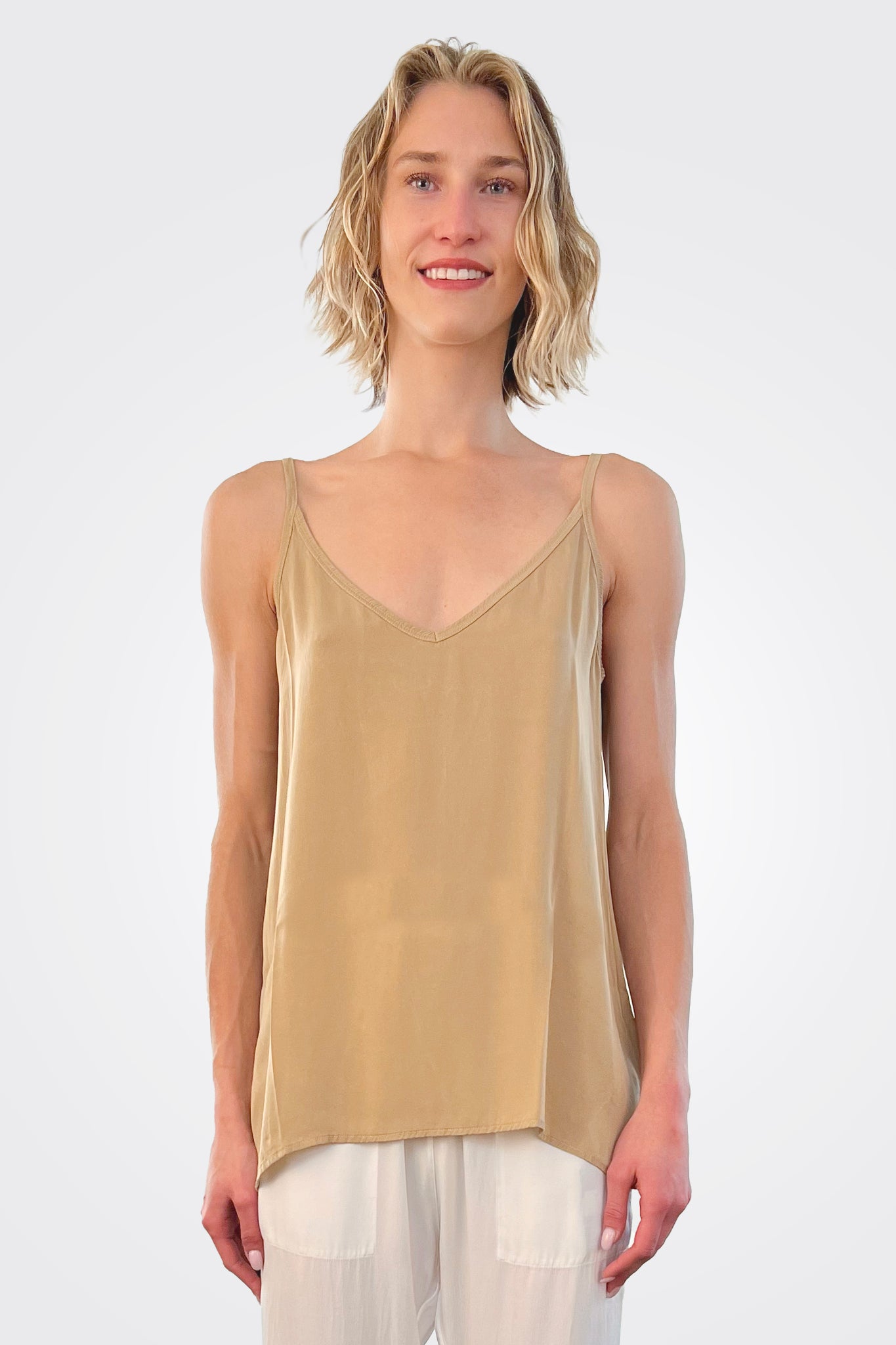 Silk Camisole - Dijon by Private 0204 | 25 South Boutiques