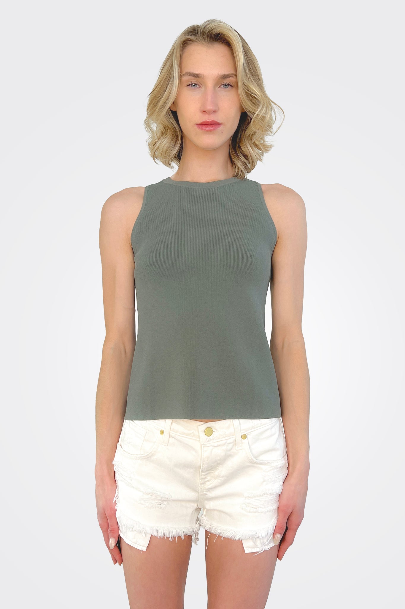 Open Back Halter - Dill by Autumn Cashmere | 25 South Boutiques