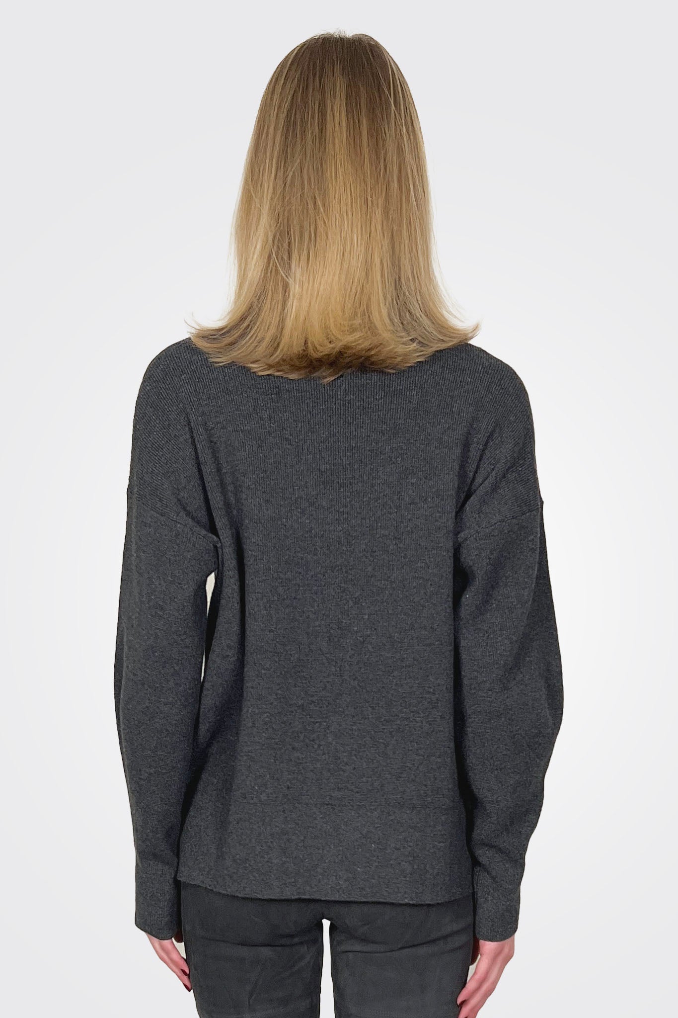 Fabiola Knit - Dark Grey Melange by Liviana Conti — alternate view