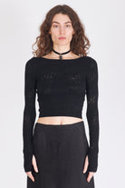 Viscose Knit Top - Black by Isabel Benenato | 25 South Boutiques