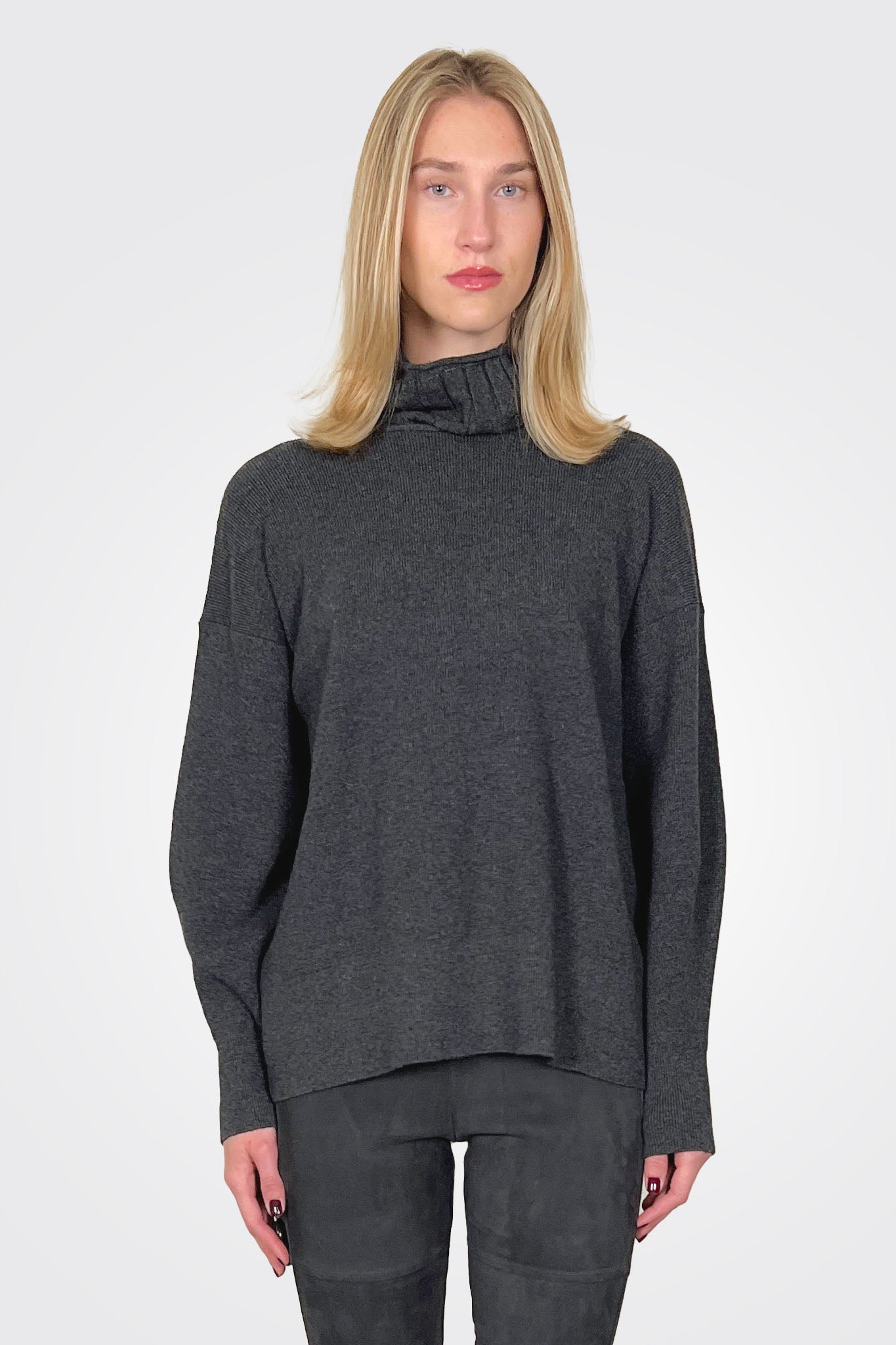 Fabiola Knit - Dark Grey Melange by Liviana Conti | 25 South Boutiques