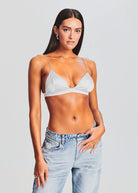 Doral Silk Bralette - Silver by SER.O.YA | 25 South Boutiques