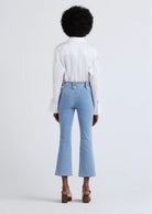 Robertson Crop Flare Trousers - Dover Light Denim by Derek Lam — view 4