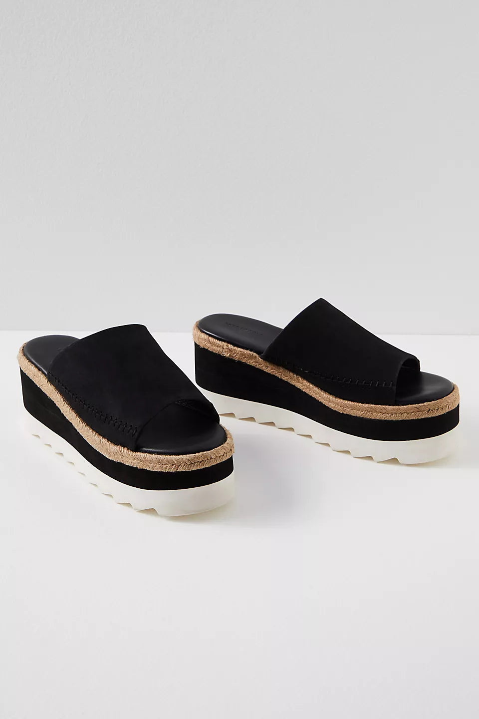 Santorini Espradrille Sandals - Black by Free People — view 3