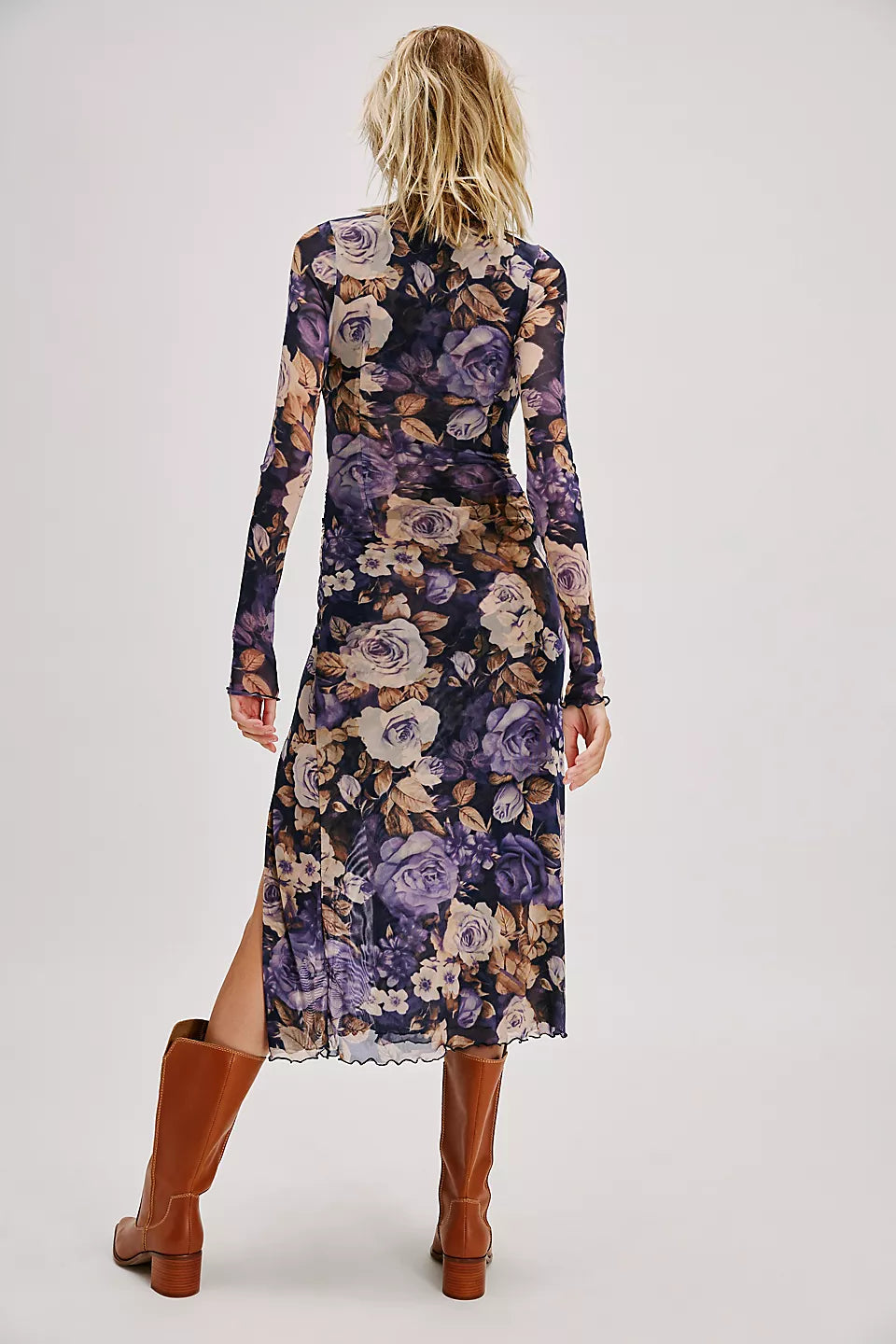 Gianni Maxi Dress - Denim Combo by Free People — view 5