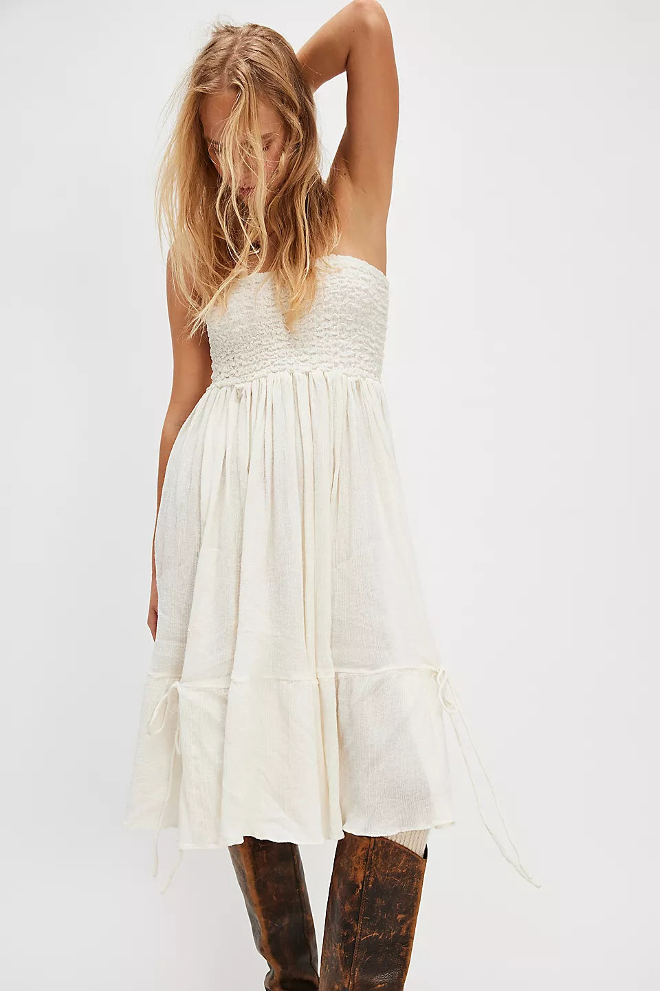 Prairie Convertible Skirt Dress - Whisper White by Free People | 25 South Boutiques