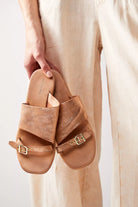 Mila Minimal Flat Sandals - Rose Gold by Free People — alternate view