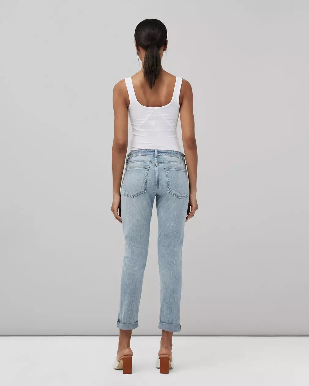Dre Low-Rise Boyfriend - White Haven by Rag & Bone — alternate view