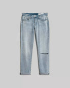 Dre Low-Rise Boyfriend - White Haven by Rag & Bone — view 5
