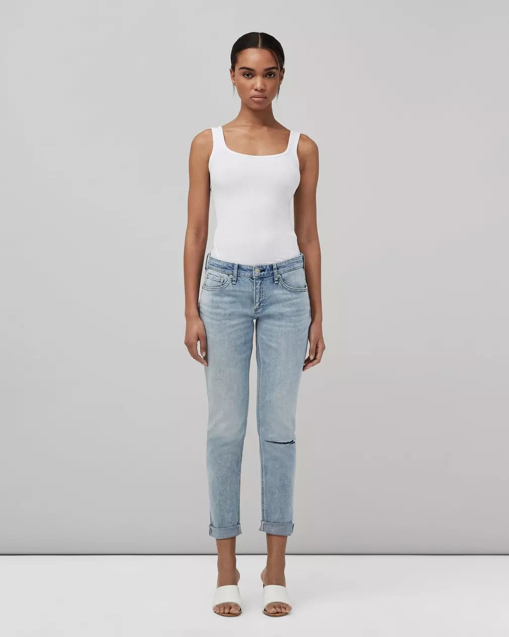 Dre Low-Rise Boyfriend - White Haven by Rag & Bone | 25 South Boutiques