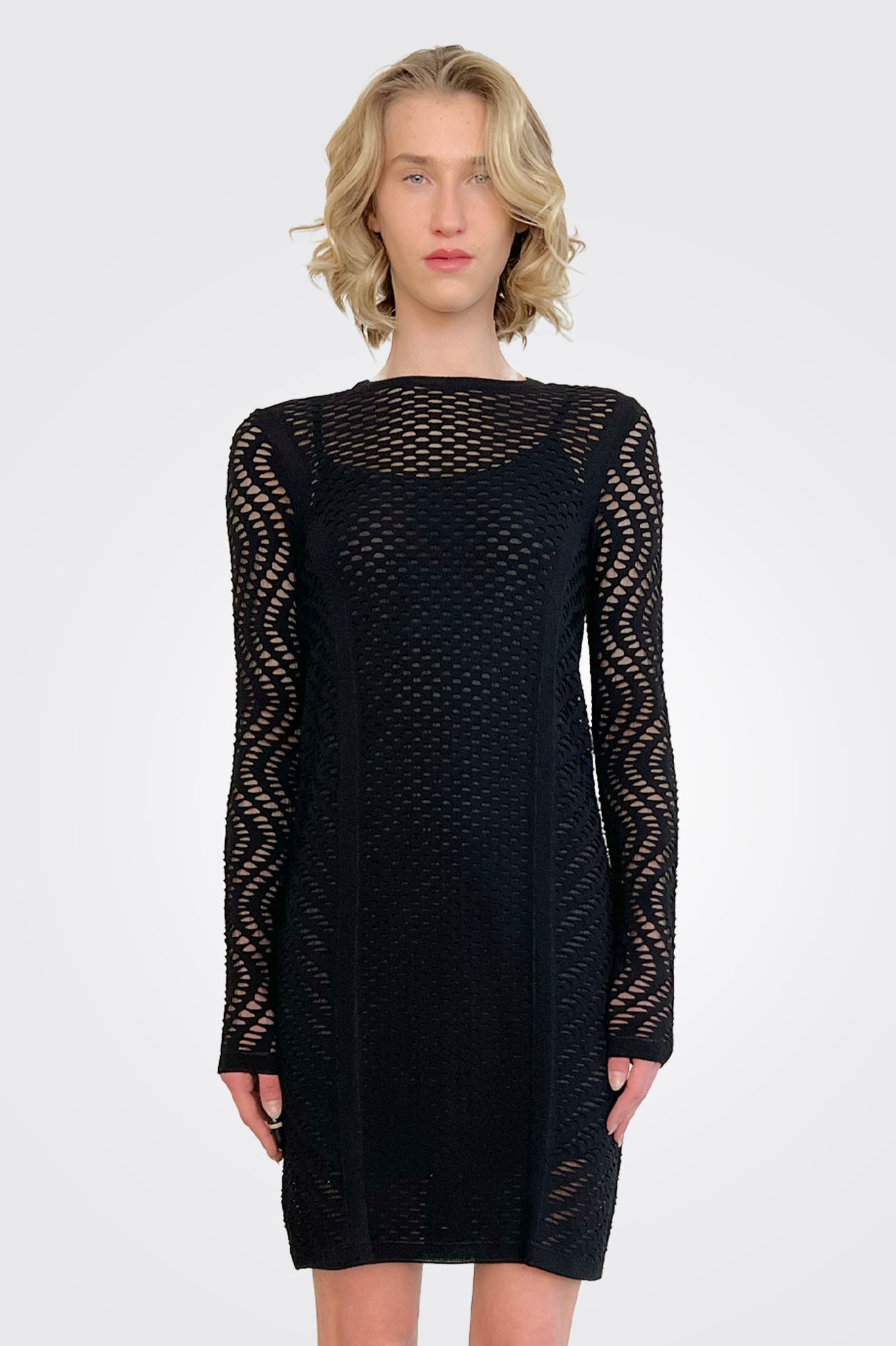 Long Sleeve Dress - Black by Missoni — alternate view