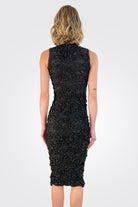 Textured Sheath Dress - Nero by Malloni — view 3