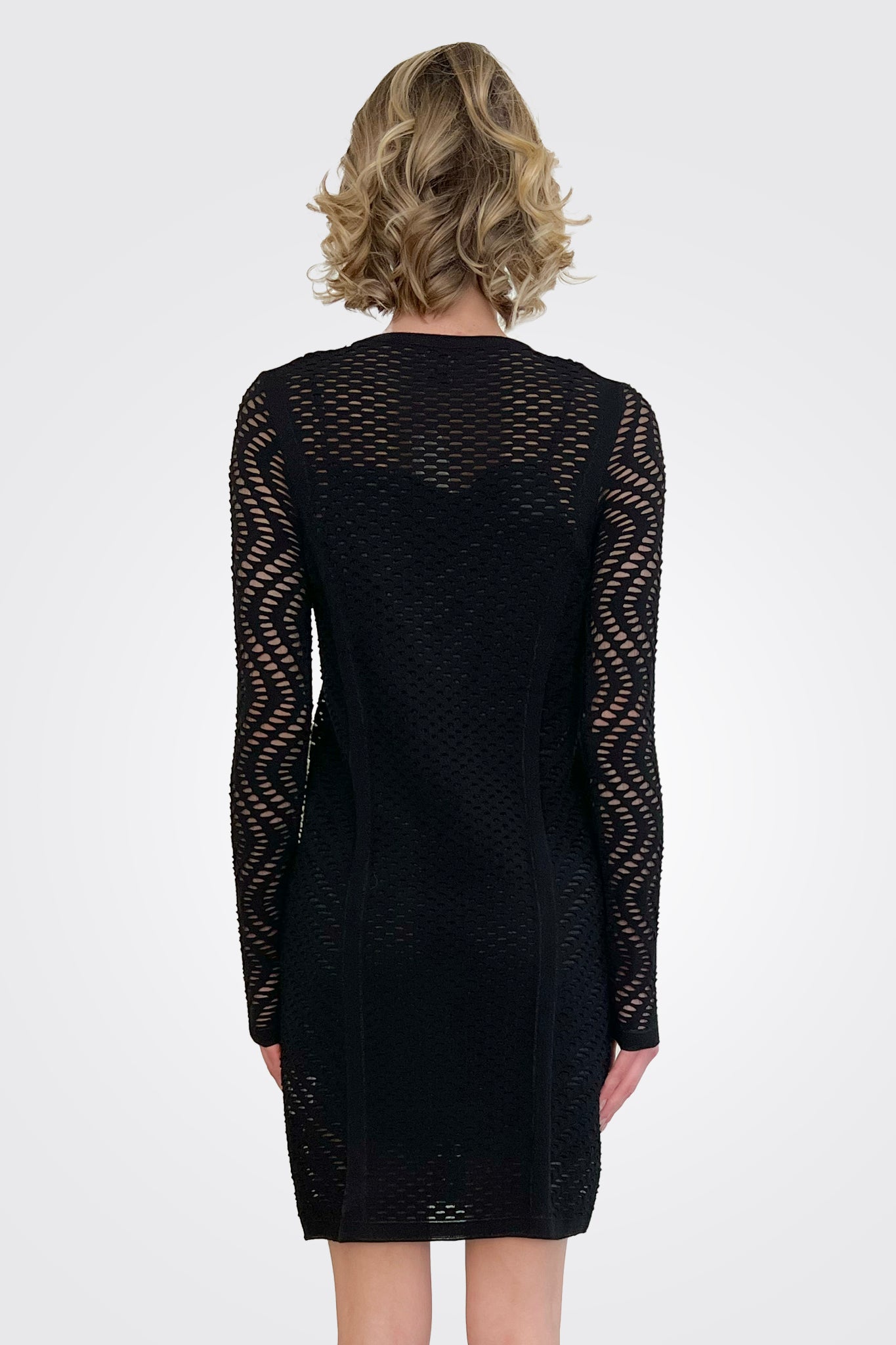 Long Sleeve Dress - Black by Missoni — view 3
