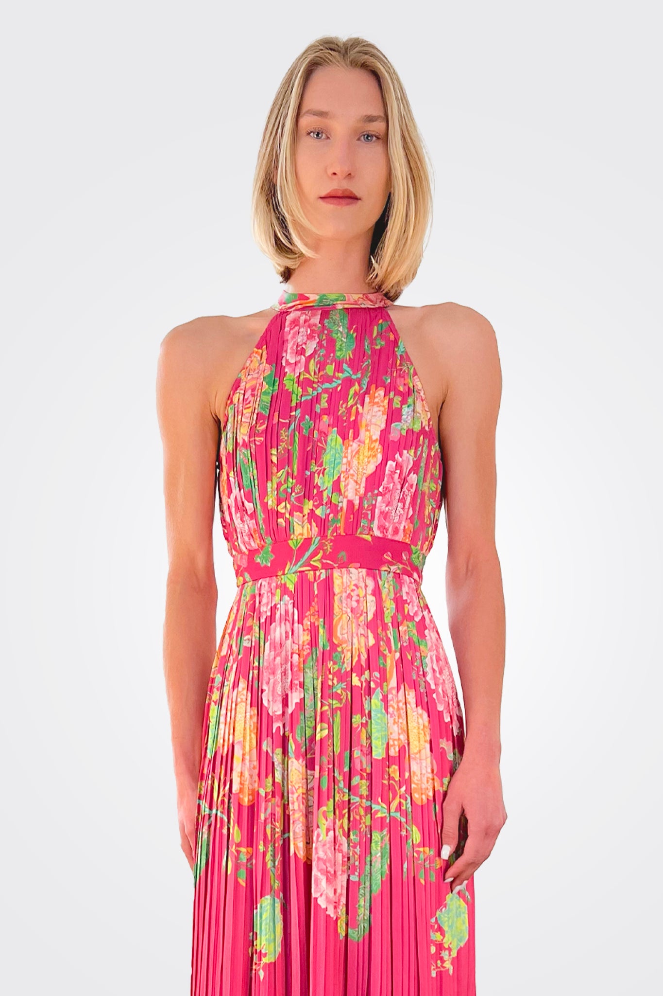 Chloe Maxi Dress - Fuchsia Pink by Rococo Sand — alternate view