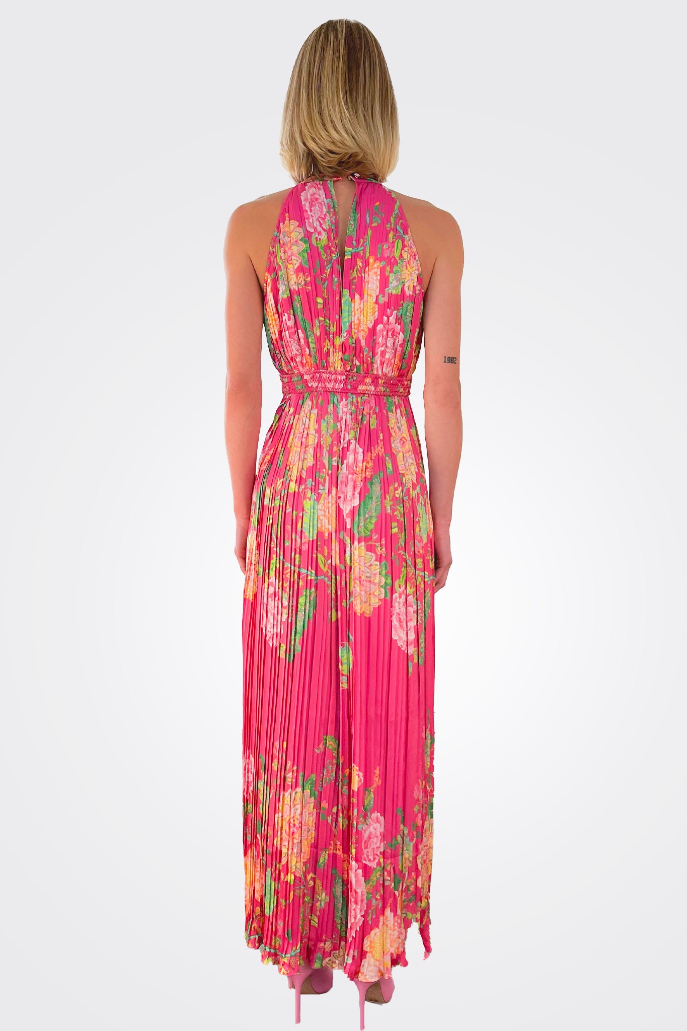 Chloe Maxi Dress - Fuchsia Pink by Rococo Sand — view 3