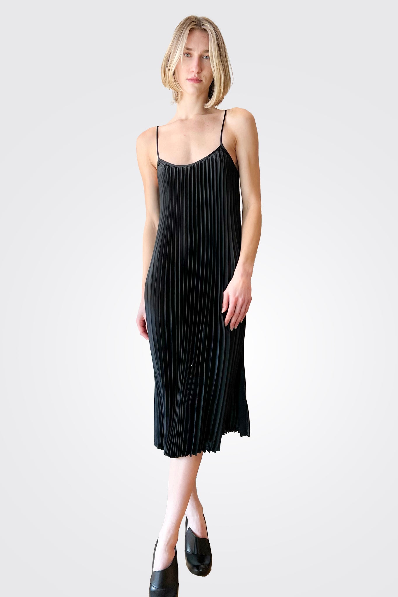 Gemma Pleated Midi Dress - Black by Johnny Was | 25 South Boutiques