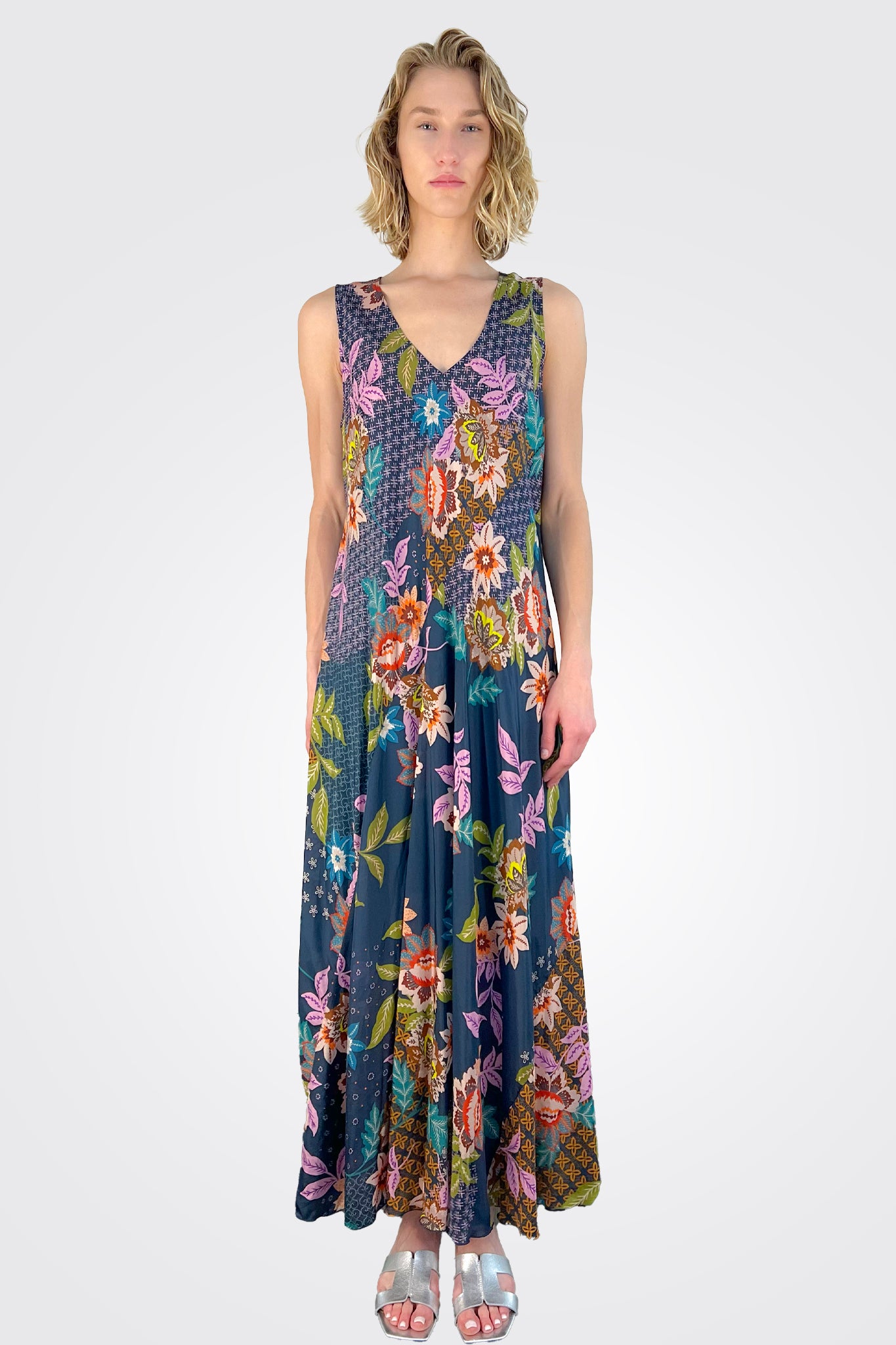Delfino Bias Dress - Multi by Johnny Was | 25 South Boutiques