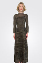 Long Sleeve Metallic Dress - Ono Black by Missoni | 25 South Boutiques