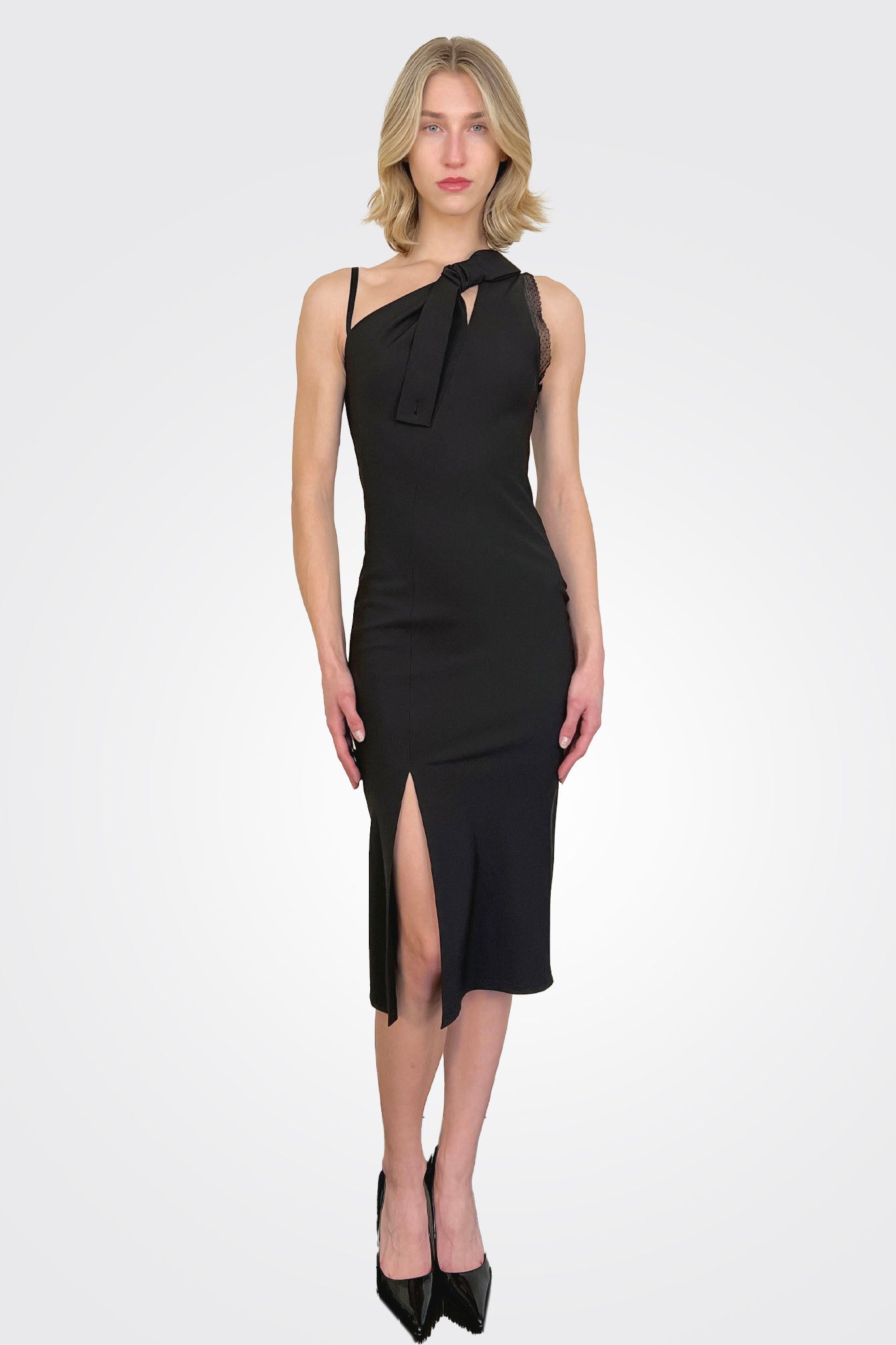 Midi Slit Dress - Black by Moschino | 25 South Boutiques