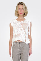 Drim Knitted Top - Off White by Studio B3 | 25 South Boutiques