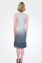 Synched Side Dress - Light Grey / Dark Grey by Viviana Uchitel — view 3