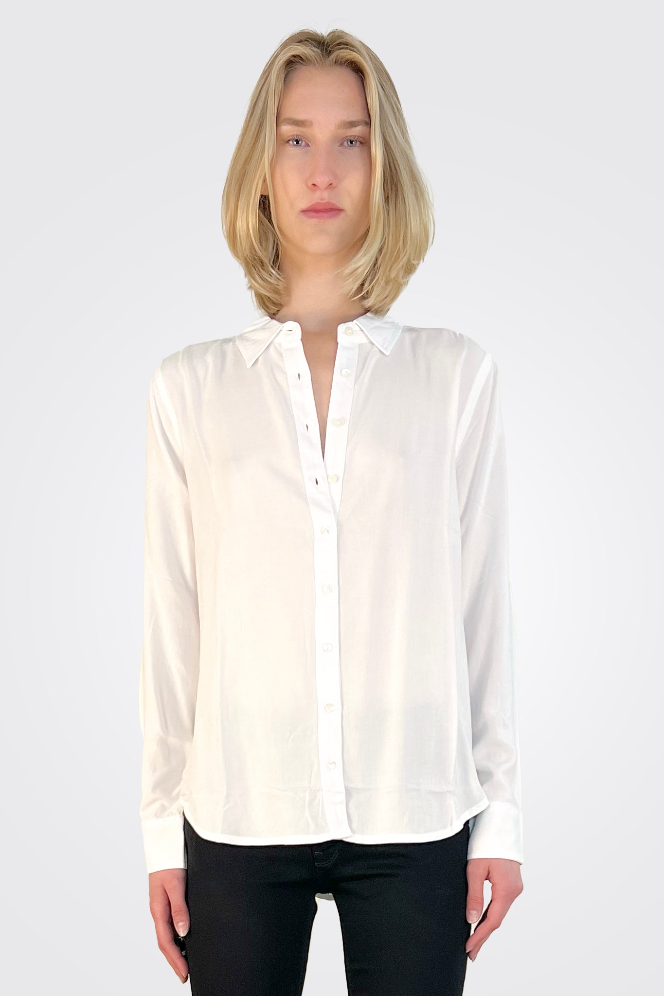Long Sleeve Scout Shirt - White by Dylan | 25 South Boutiques