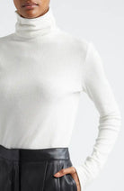 Ananda Long Sleeve Turtleneck - Ivory by Ramy Brook — alternate view