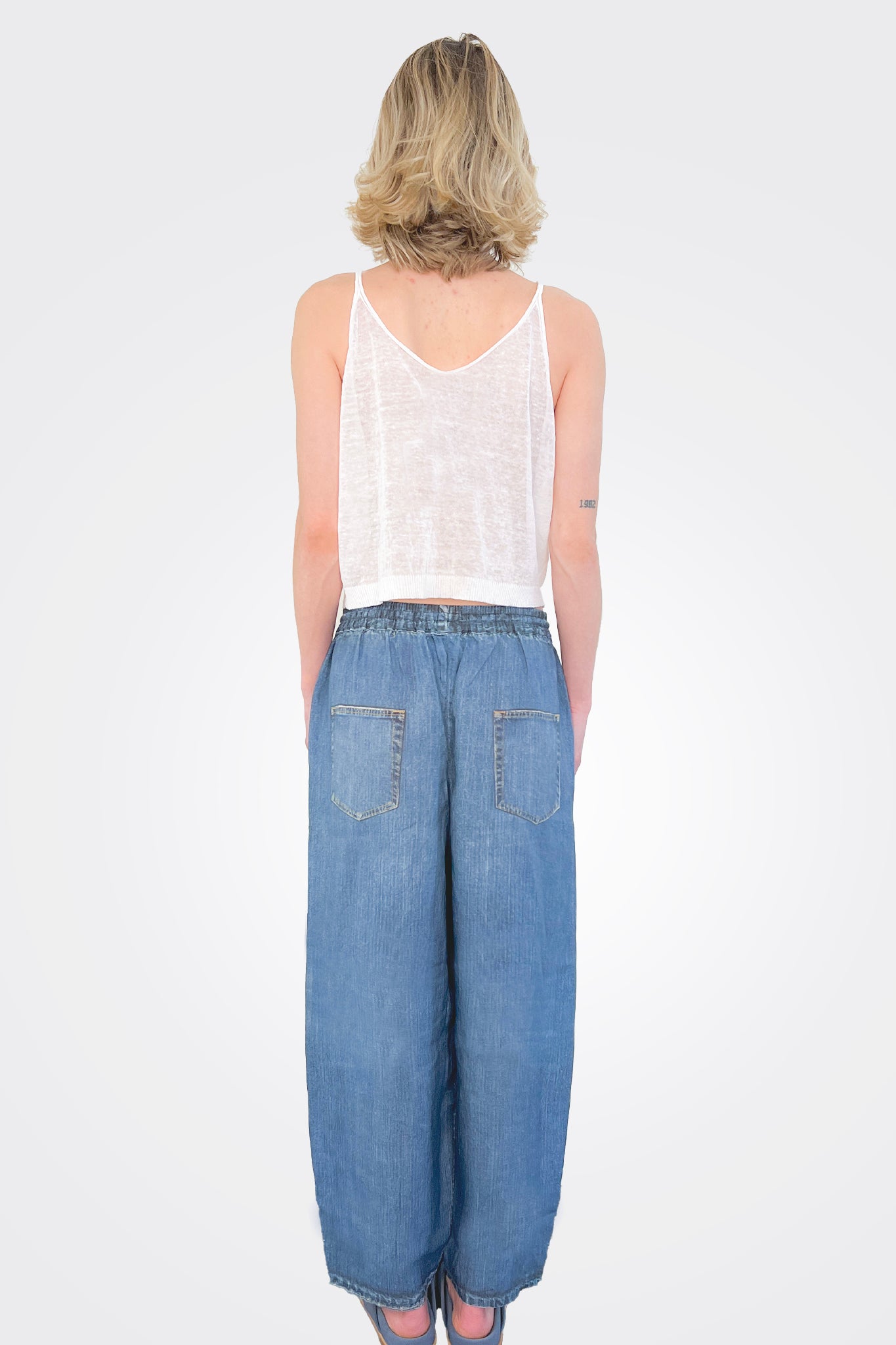 Rayla Sports Pants - Light Denim by Elemente Clemente — view 3