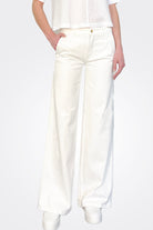 Alek Wide Jeans - Ecru by Cambio | 25 South Boutiques
