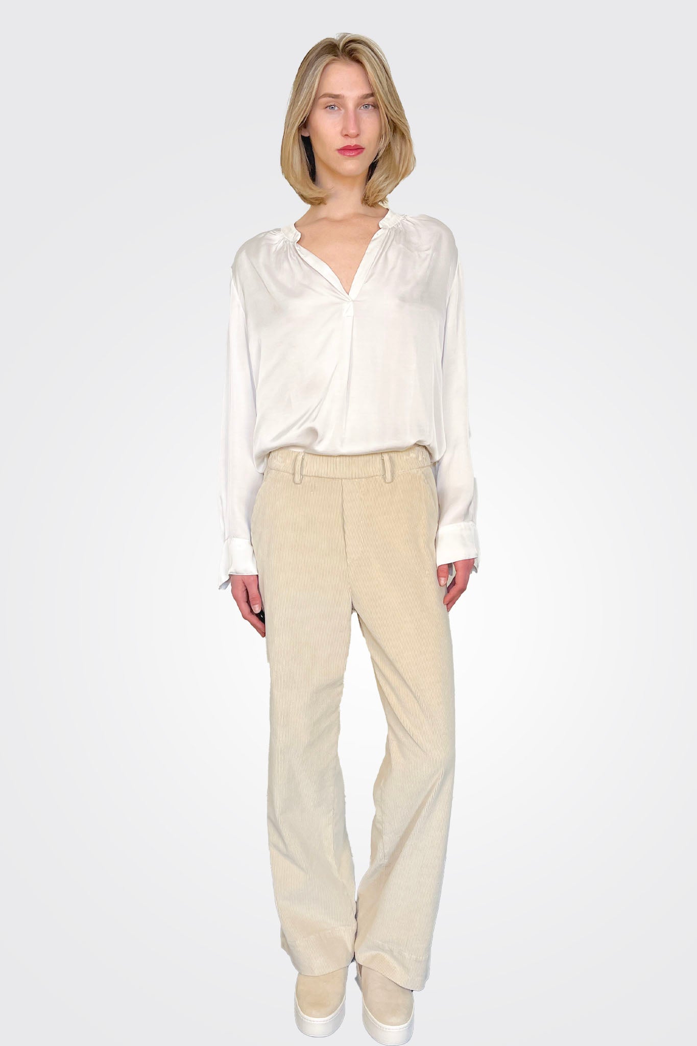 New York Cozy Straight - Ecru by Masons | 25 South Boutiques