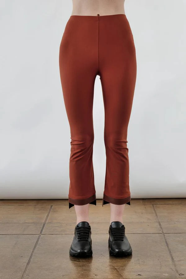 Olga Cropped Flare Pant - Brick by Elaine Kim | 25 South Boutiques