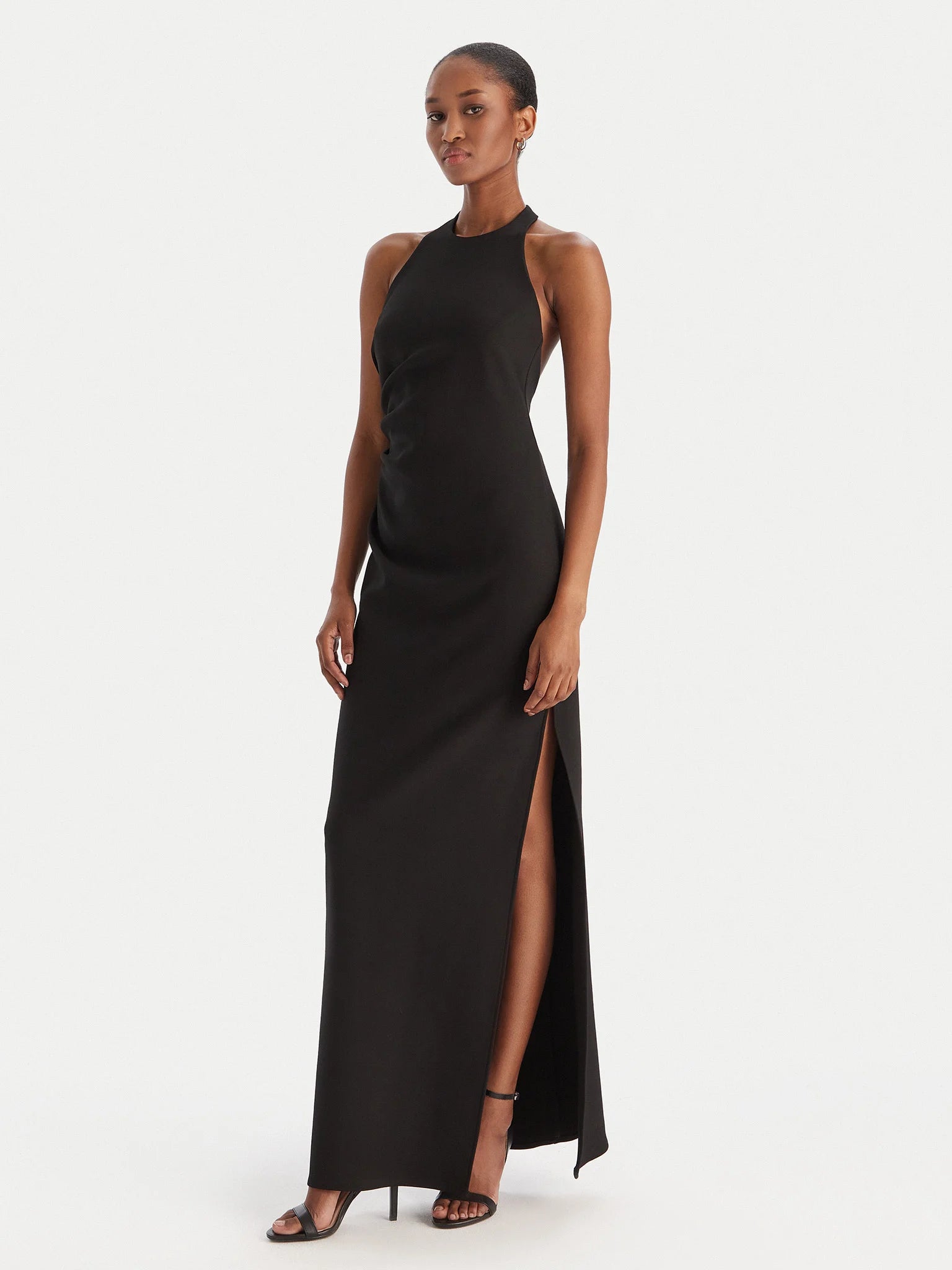 High Neck Evening Dress - Nero by Eleh — alternate view