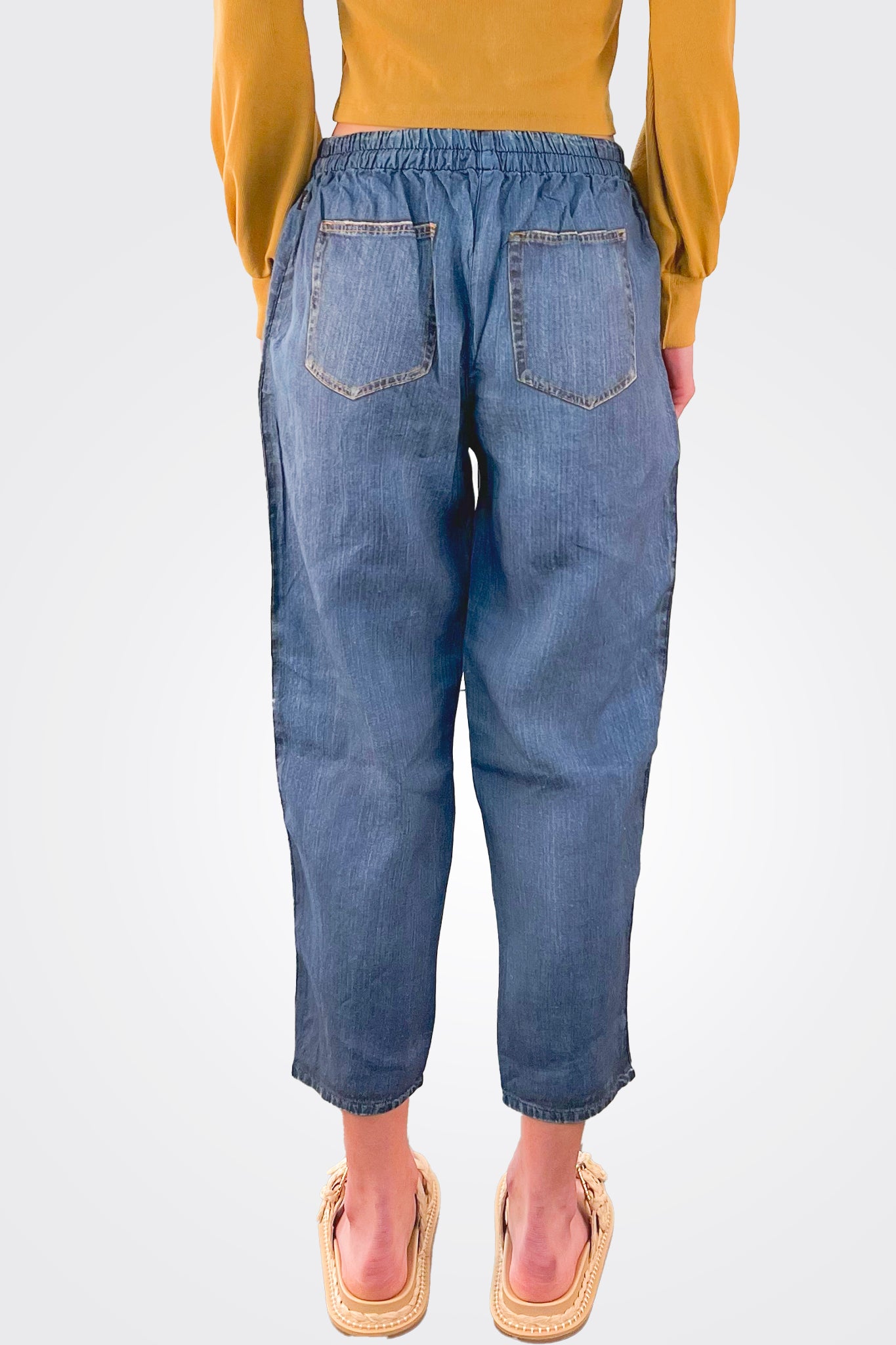 Tapaered Pant - Denim by Elemente Clemente — view 3